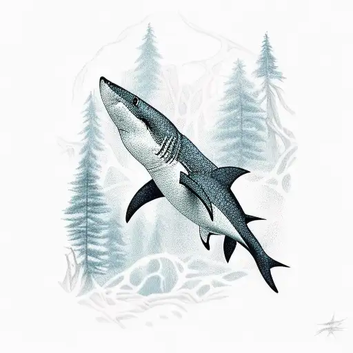Shark In A Forest