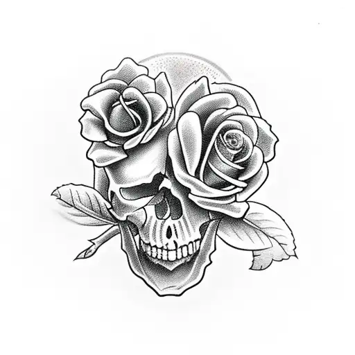 Skull And Roses