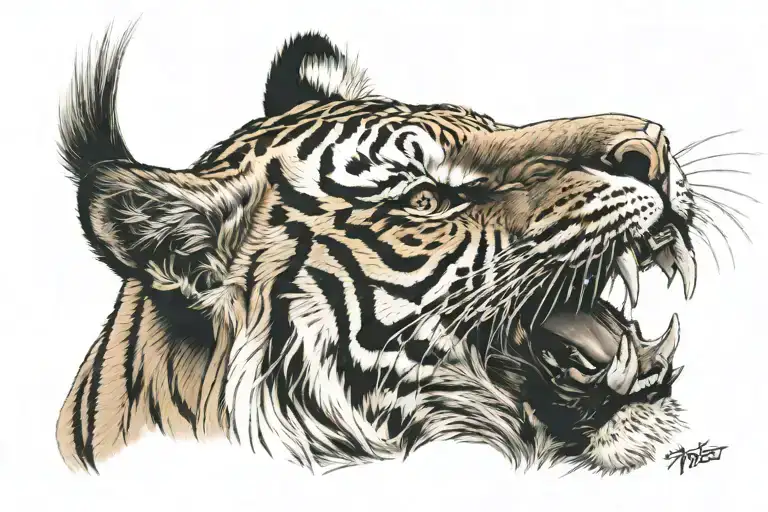 Japanese Tiger Head