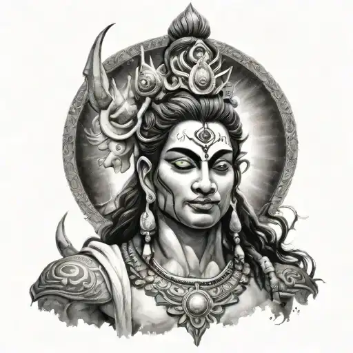 Azhimala Shiva With Galaxy For Men Full Back