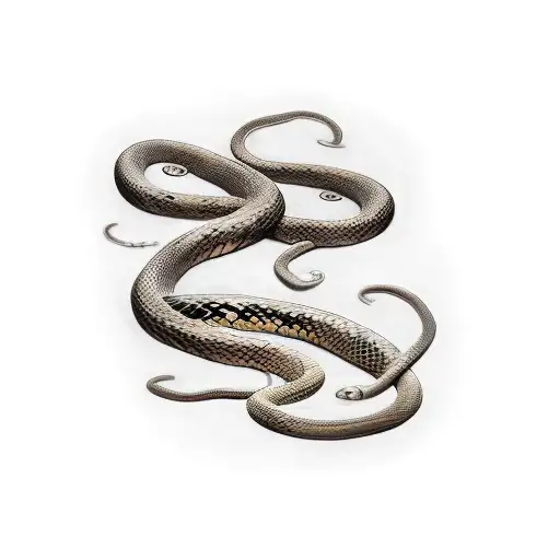 Timber Rattler Snake Spiraled Up My Arm With The Words Don't Tread On Me On The Snakes Back