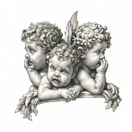 See No Evil Speak No Evil Cherubs