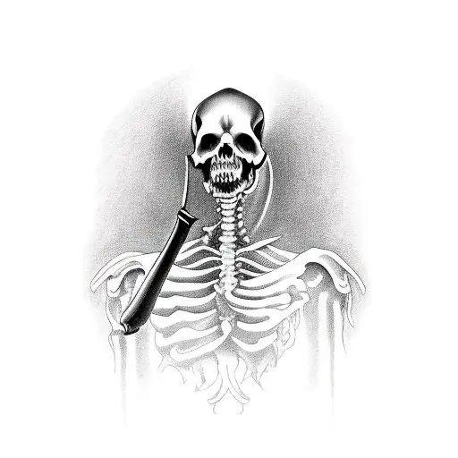 Use The Grim Reaper From The End Of 4 Minutes And Make Him Holding His Scythe