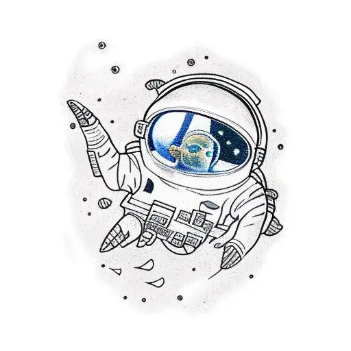 Astronaut Under The Sea