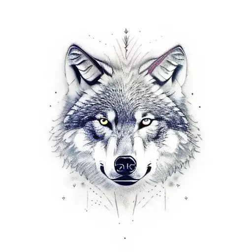 Wolf And Bear Sleeve Tatoo