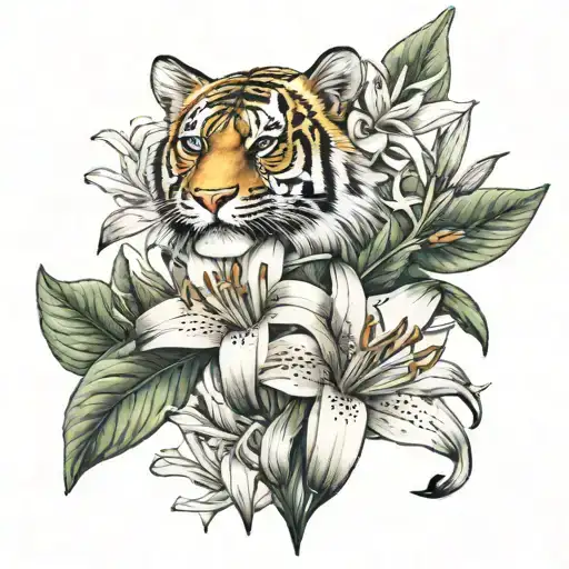 Franchisen And Tiger Lilly Flower