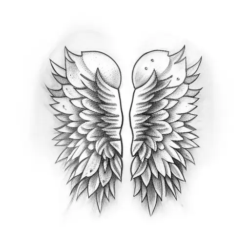 Angel Wings With Lighting