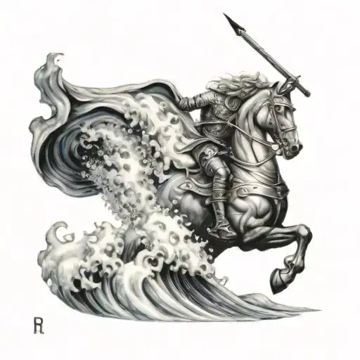 A Chess Knight Riding A Wave Of Commitment