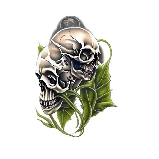 A Skull And Deadly Nightshade