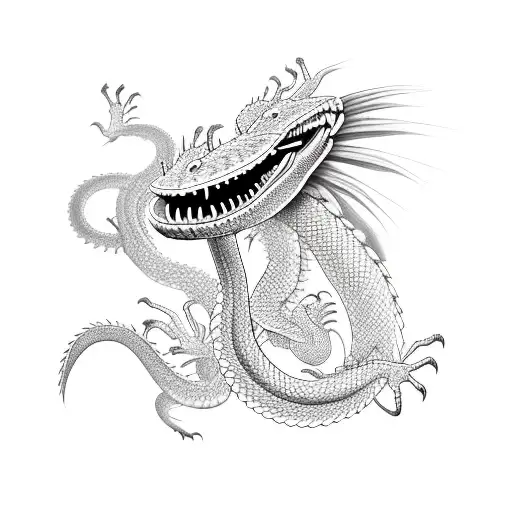 Cobra With Dragon