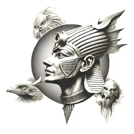 Egyptian God Shining Sky