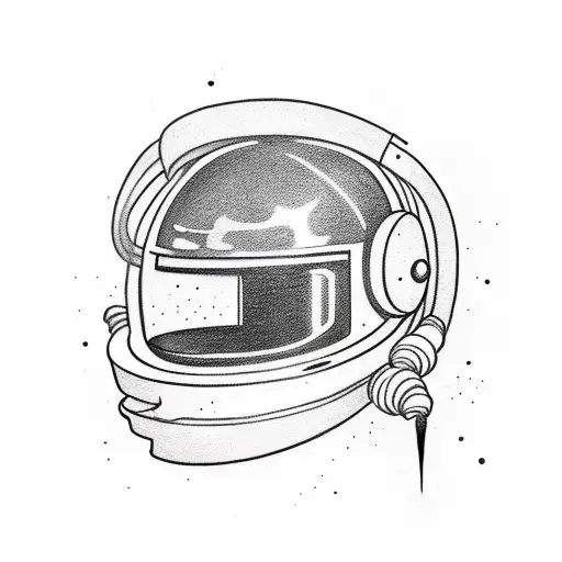 Space Helmet Leaking Black Goop