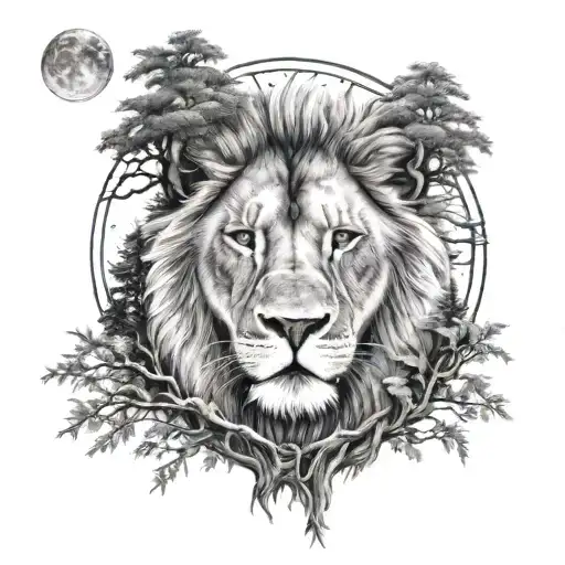 Lion Moon 4 Kids Way With Trees