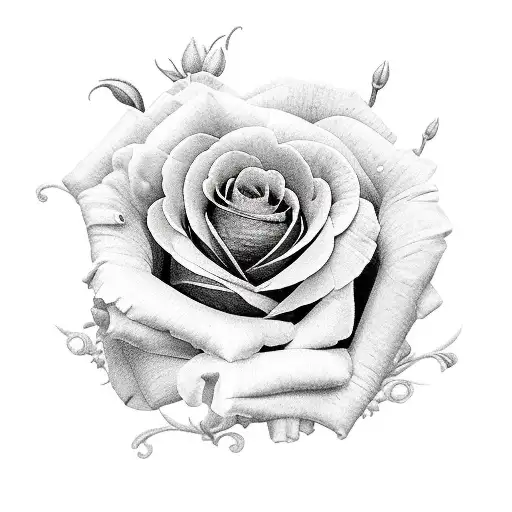 Red Rose And Violet And Marigold And Aster And Daffodil And Lily Of The Valley