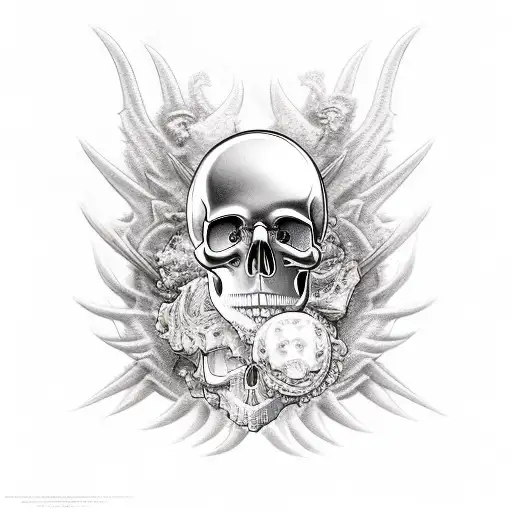 Skull And Flesh Angel