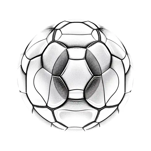 Soccer Ball Surrounded By Clouds