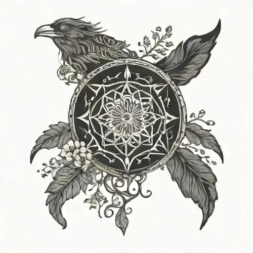 An Obscure Symbol Of The Night In Nordic Style