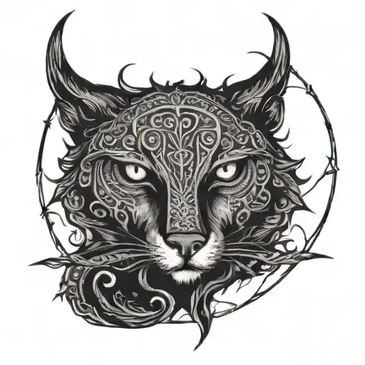 An Obscure Symbol Of The Night In Nordic Style