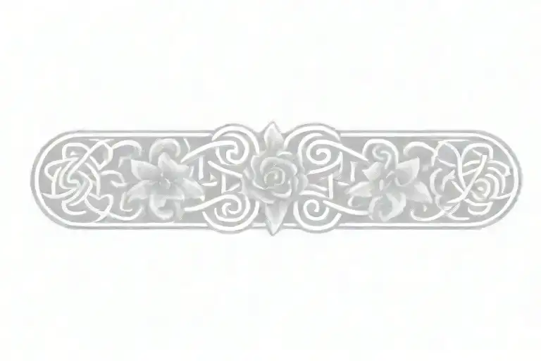 Celtic Knot With Flowers