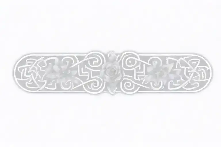 Celtic Knot With Flowers