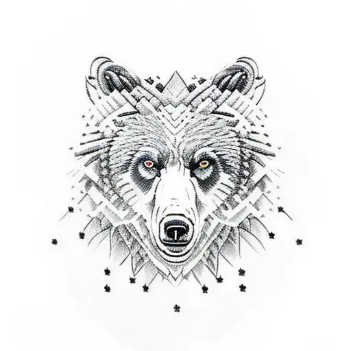 A Bear Warrior Leading An Army Of Wolves