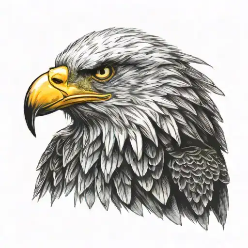 An Eagle Perched On Odin's Shoulder In A Realistic Style