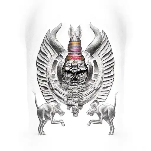 Mexican Ancient God Animal