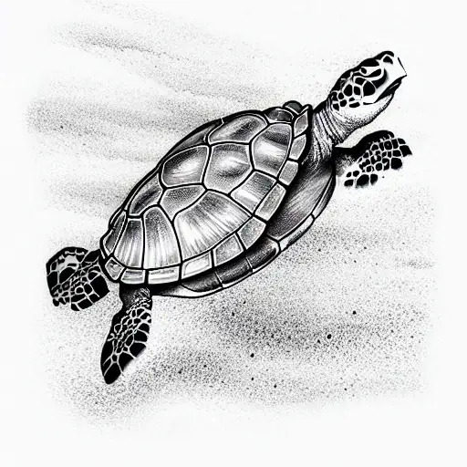 Turtle Underwater Sunshine Epic 3D Coral