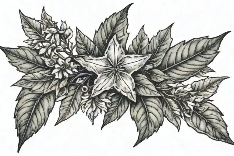 Star With Branch Of Laurel