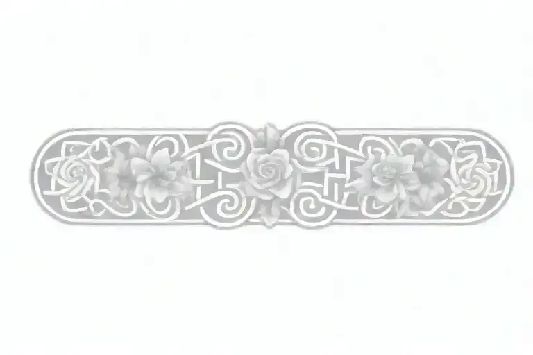 Celtic Knot With Flowers