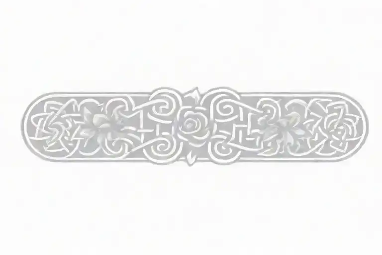 Celtic Knot With Flowers