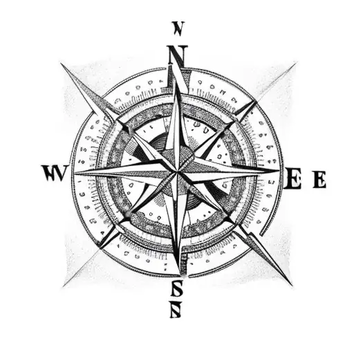 Compass With Anchor With Note