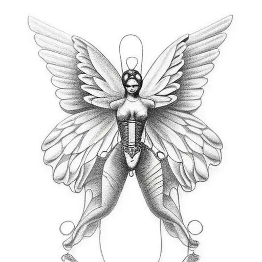 Butterfly With Angel Wings