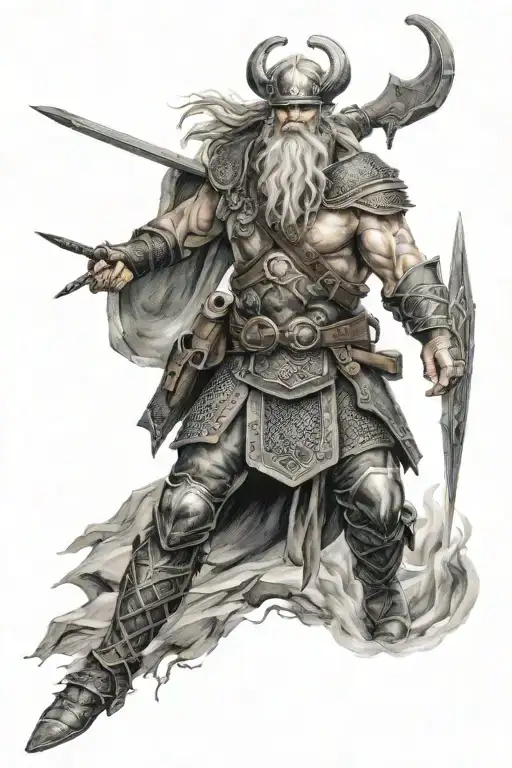 Norse Gods Preparing For The Final Battle Of Ragnarok