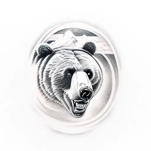 Bear Wuth Mountains In The Back