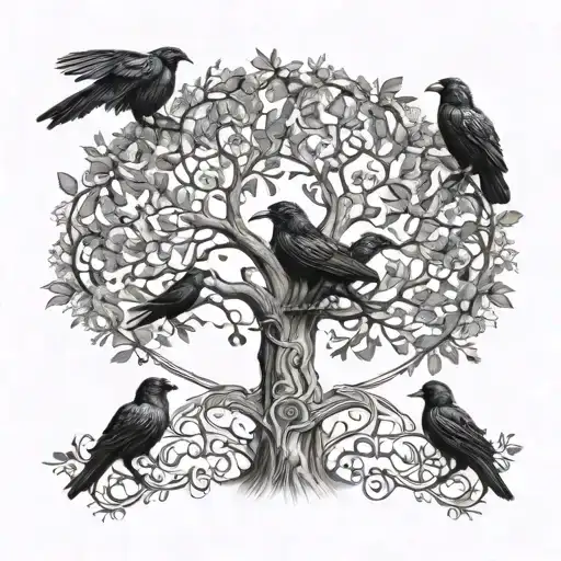 Tree Of Life Outside 3 Ravens