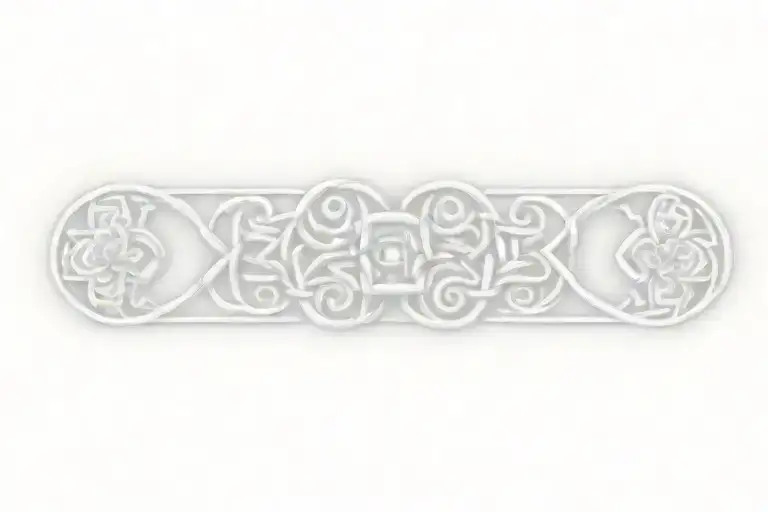 Celtic Knot With Flowers