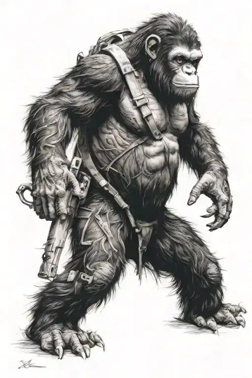 Ceasar Rise Of The Planet Of The Apes Combined With The Space