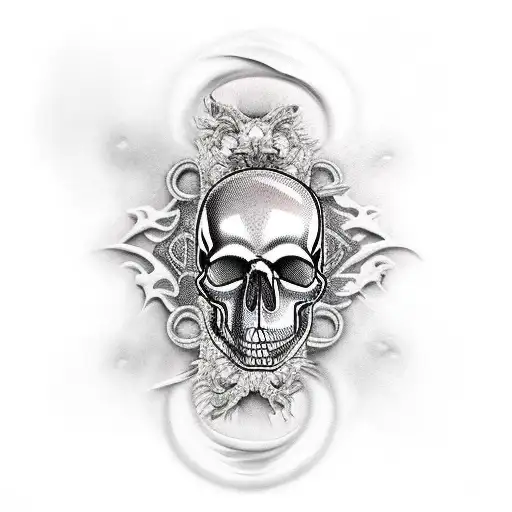 Skull With Kevlar And Nods