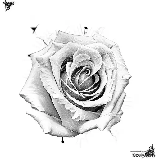 Rose With Broke Clock