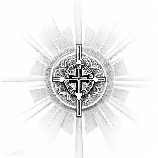 Christian Cross Without Flower