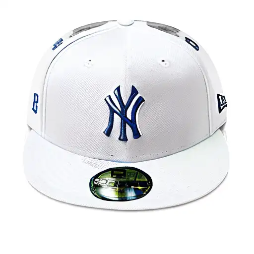 Marble Angle Statue Wearing A New York Yankees New Era Fitted Hat