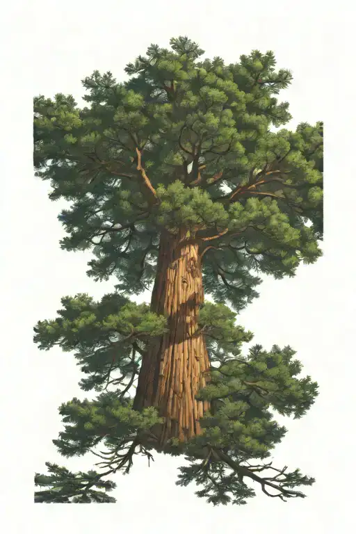 Redwood Forest Looking Up From Ground