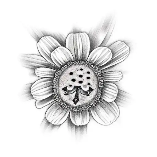 Ship Anchor And Daisy