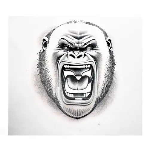 Angry Screaming Gorilla