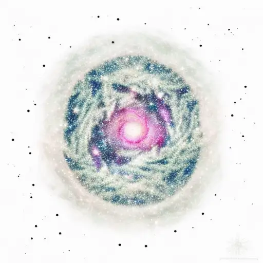 A Tree Made Of Constellations And Nebulas