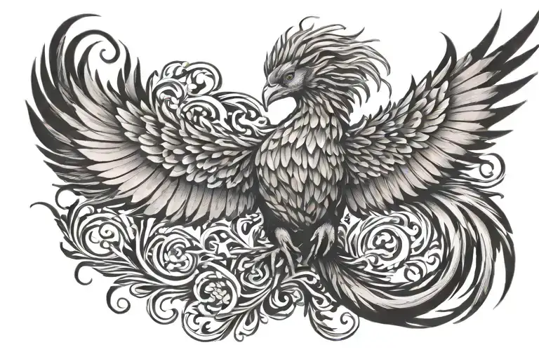 Phoenix Tattoo Design