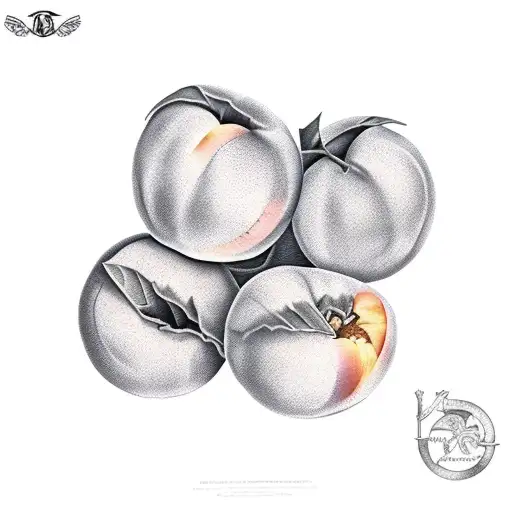 Peach Fruit With Angel Halo