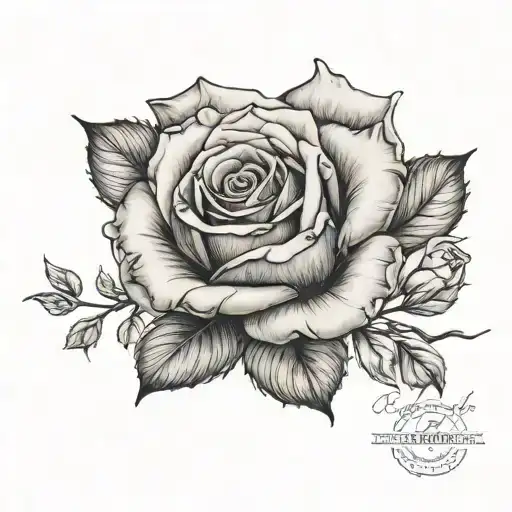 Rose Background Skys The Limit Quote Written Inside