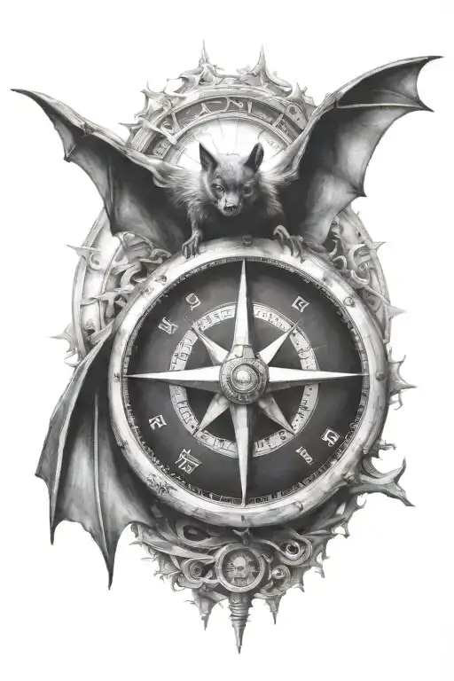 Bat With Compass